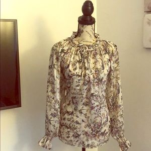 Sheer Floral Blouse